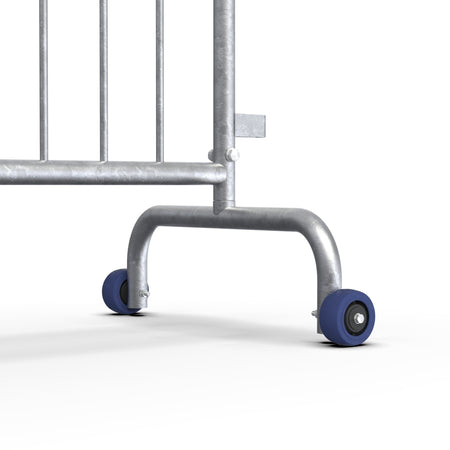 Roller Feet for Interlocking Steel Barricades - Crowd Control Warehouse