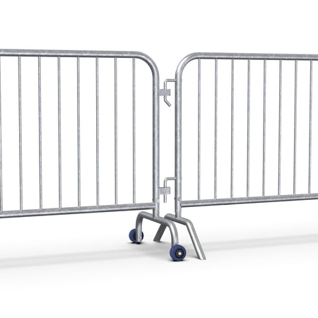 Roller Feet for Interlocking Steel Barricades - Crowd Control Warehouse
