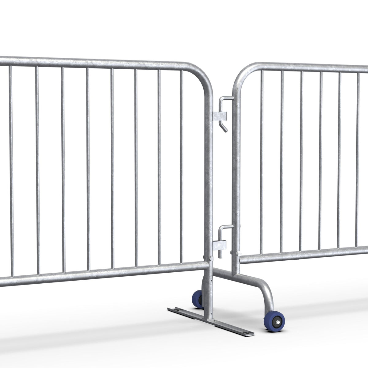 Roller Feet for Interlocking Steel Barricades - Crowd Control Warehouse