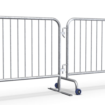 Roller Feet for Interlocking Steel Barricades - Crowd Control Warehouse