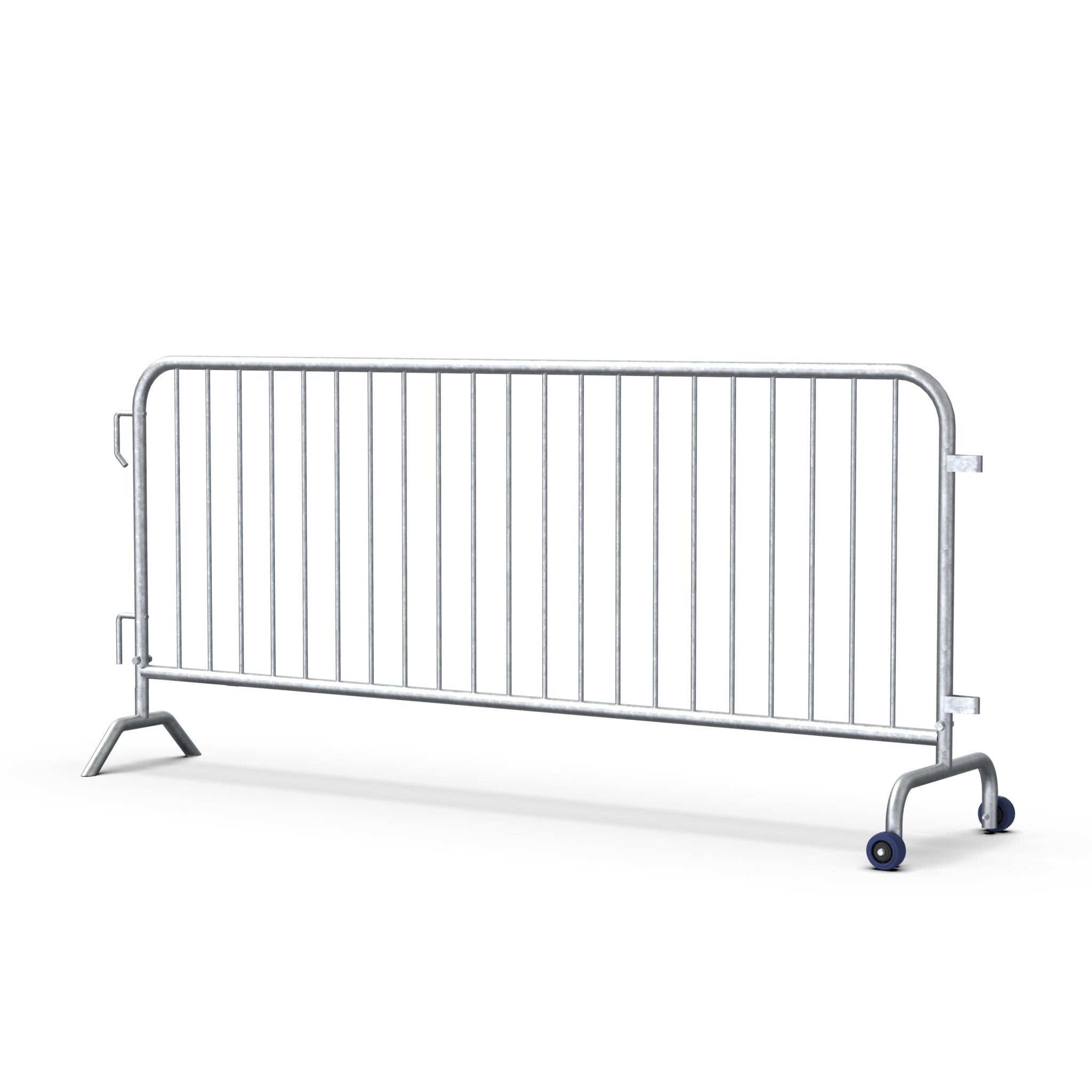 Roller Feet for Interlocking Steel Barricades - Crowd Control Warehouse