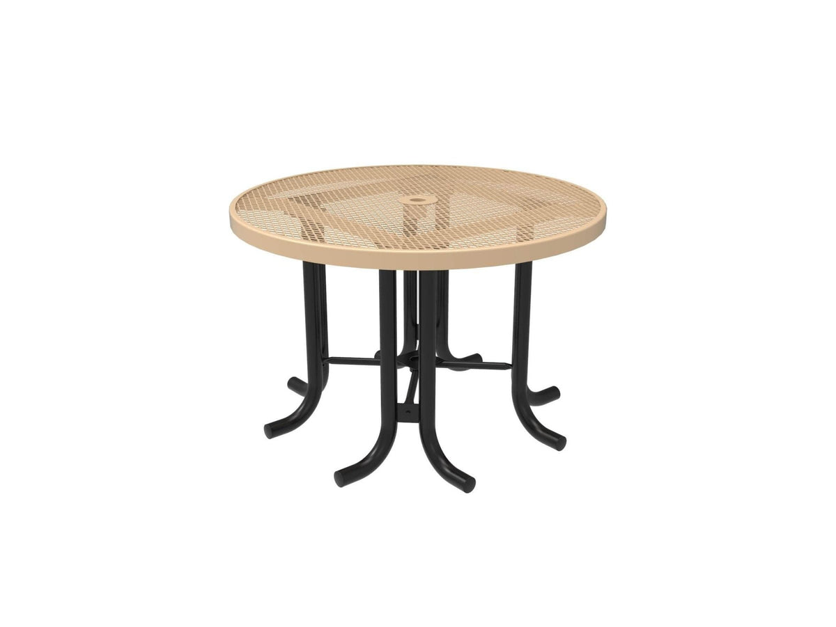Round Patio Table - Diamond Pattern - Crowd Control Warehouse