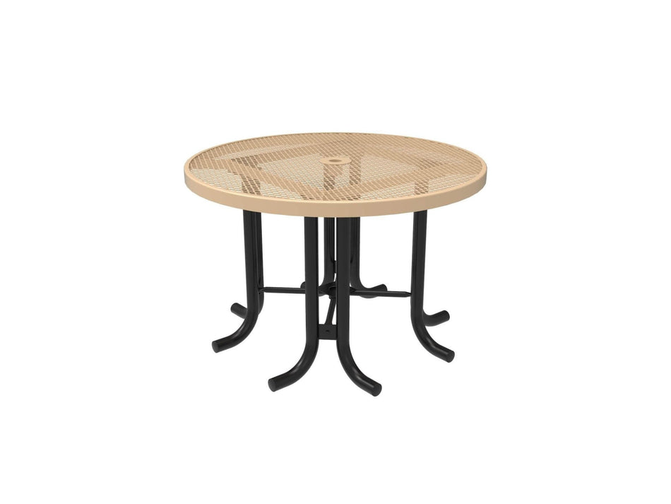 Round Patio Table - Diamond Pattern - Crowd Control Warehouse