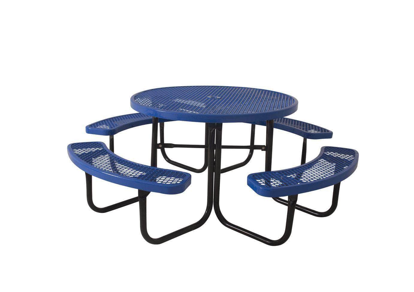 Round Picnic Table - 4 Seats - 46 In. - Crowd Control Warehouse
