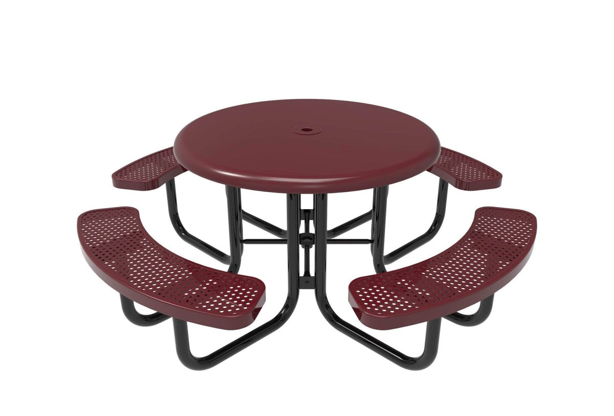 Round Smooth Top Portable Table - Circular Pattern - Crowd Control Warehouse