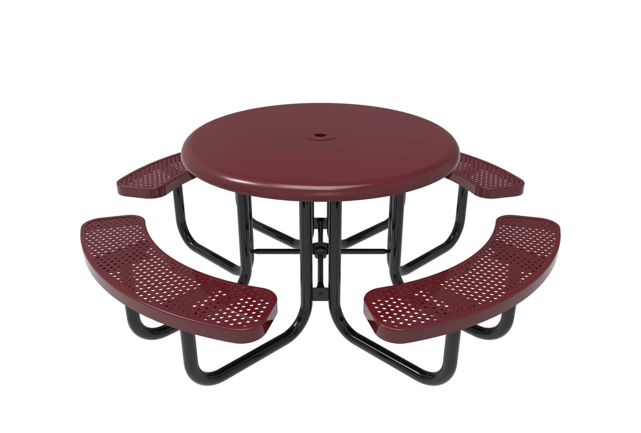 Round Smooth Top Portable Table - Circular Pattern - Crowd Control Warehouse