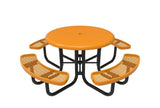 Round Smooth Top Portable Table - Diamond Pattern - Crowd Control Warehouse