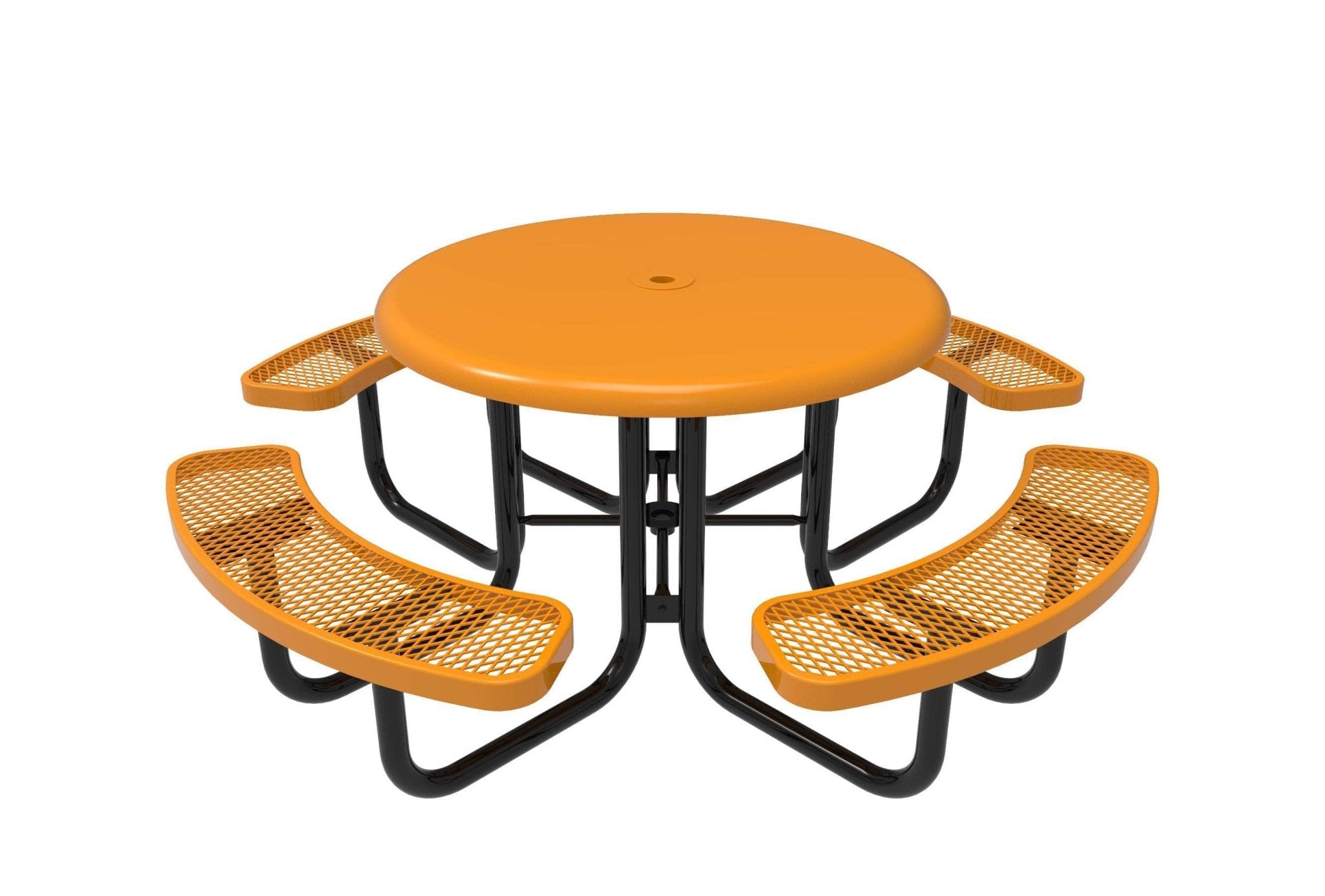 Round Smooth Top Portable Table - Diamond Pattern - Crowd Control Warehouse