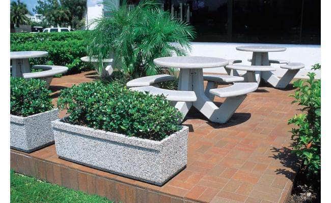 RP Series Rectangular Concrete Planter - Crowd Control Warehouse