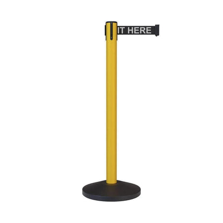 Safety Retractable Belt Barrier, 12 Ft. Belt - CCW Series RBB - 100 - Crowd Control Warehouse