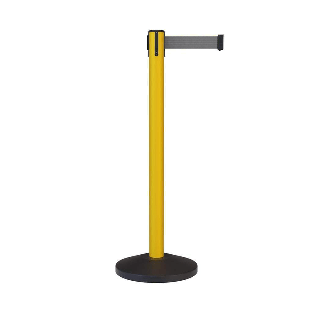 Safety Retractable Belt Barrier, 12 Ft. Belt - CCW Series RBB - 100 - Crowd Control Warehouse