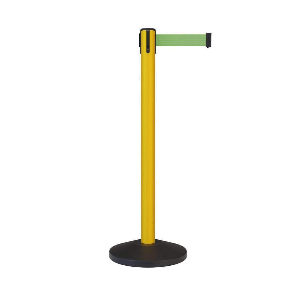 Safety Retractable Belt Barrier, 12 Ft. Belt - CCW Series RBB - 100 - Crowd Control Warehouse