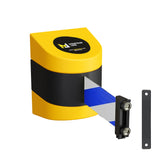 Safety Wall Mount Belt Barrier, Fixed or Magnetic, 13 Ft. Belt - Montour Line WMX 140 - Crowd Control Warehouse