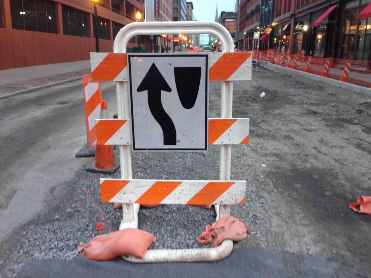 Sentinel Type III Plastic Traffic Barricade - Crowd Control Warehouse