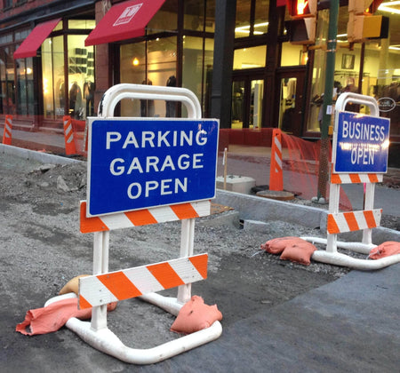 Sentinel Type III Plastic Traffic Barricade - Crowd Control Warehouse