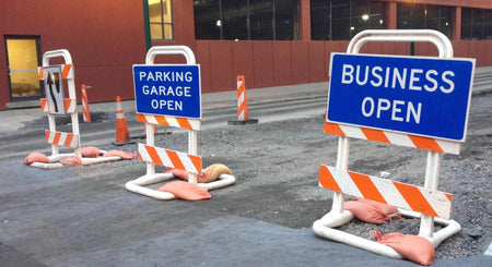 Sentinel Type III Plastic Traffic Barricade - Crowd Control Warehouse