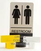 Sign Adapter for Plastic Stanchion Posts (Pack of 6) - Crowd Control Warehouse