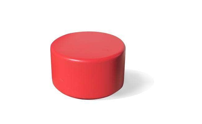 Simplistic Modern Circle Backless Park Bench - 25 in. Diameter - Crowd Control Warehouse