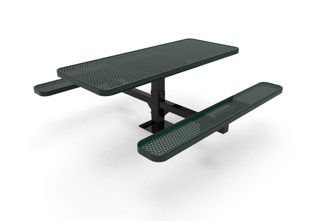 Single Pedestal Picnic Table - Circular Pattern - Surface Mount - 6 Ft. - Crowd Control Warehouse