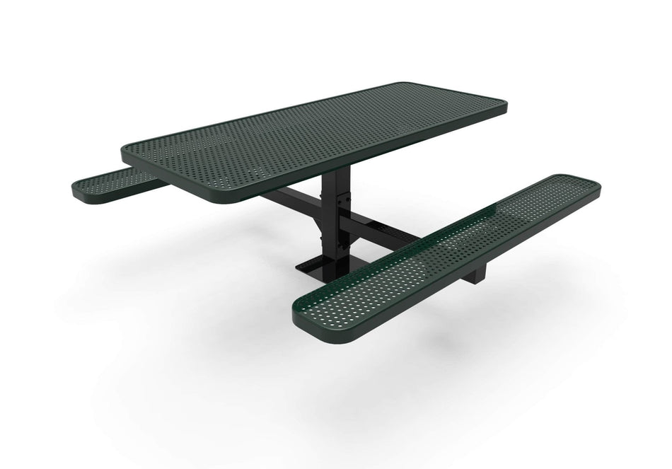 Single Pedestal Picnic Table - Circular Pattern - Surface Mount - 6 Ft. - Crowd Control Warehouse