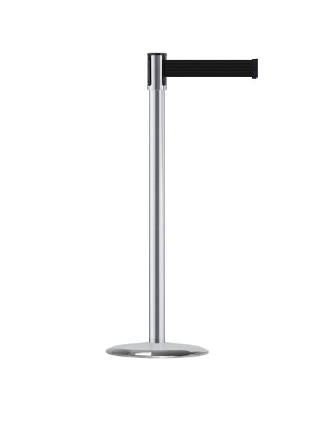 Slimline Tensabarrier Post, 7.5 Ft. Belt - Tensabarrier 890 - Crowd Control Warehouse