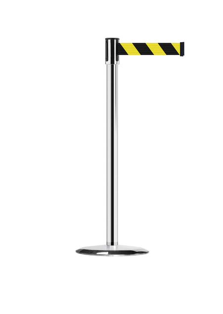 Slimline Tensabarrier Post, 7.5 Ft. Belt - Tensabarrier 890 - Crowd Control Warehouse