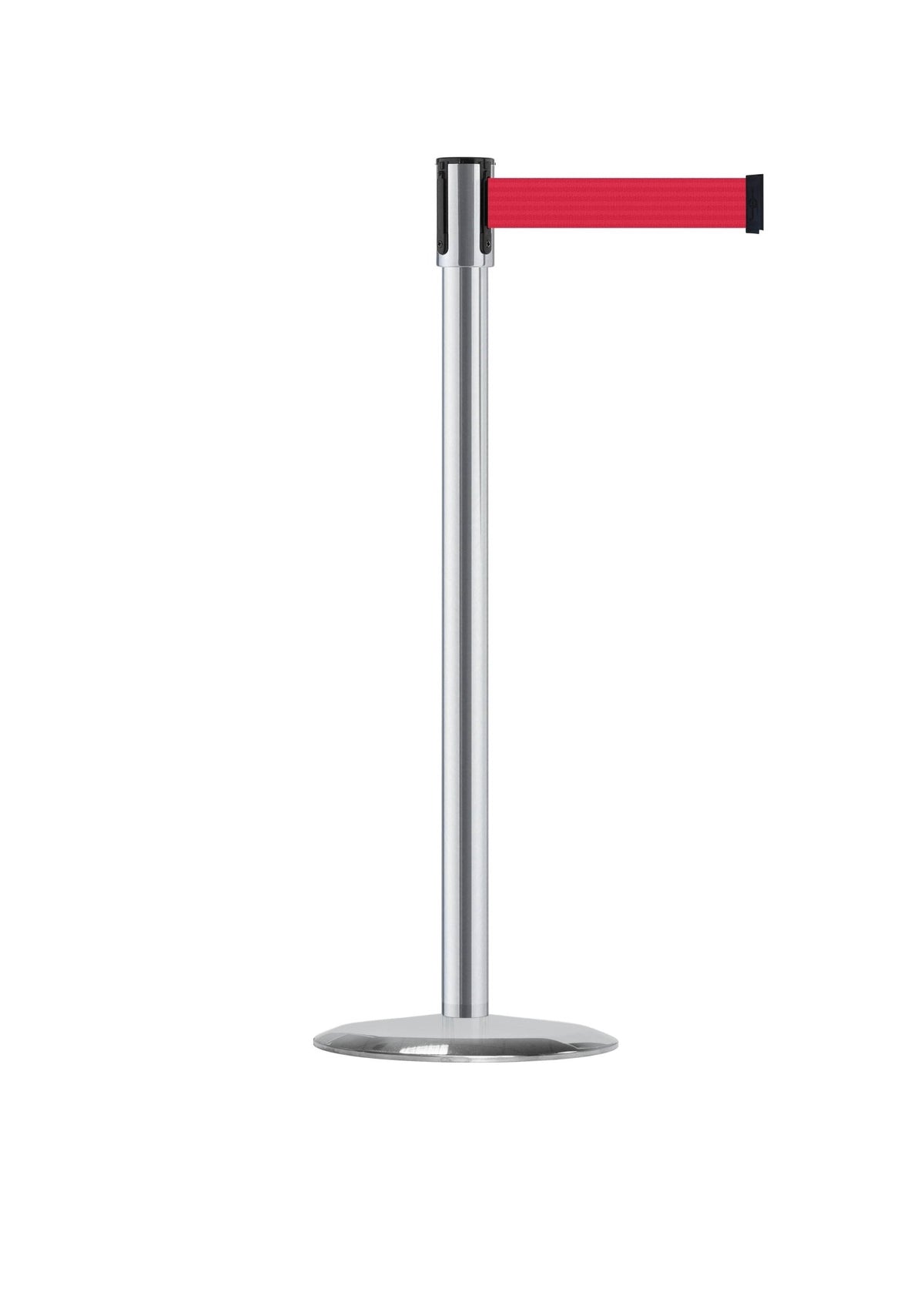 Slimline Tensabarrier Post, 7.5 Ft. Belt - Tensabarrier 890 - Crowd Control Warehouse