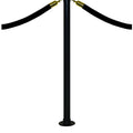 Fixed Floor Mount Rope Stanchion with Flat Top