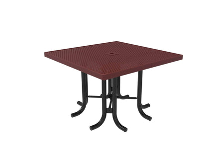 Square Patio Table - Circular Pattern - Crowd Control Warehouse