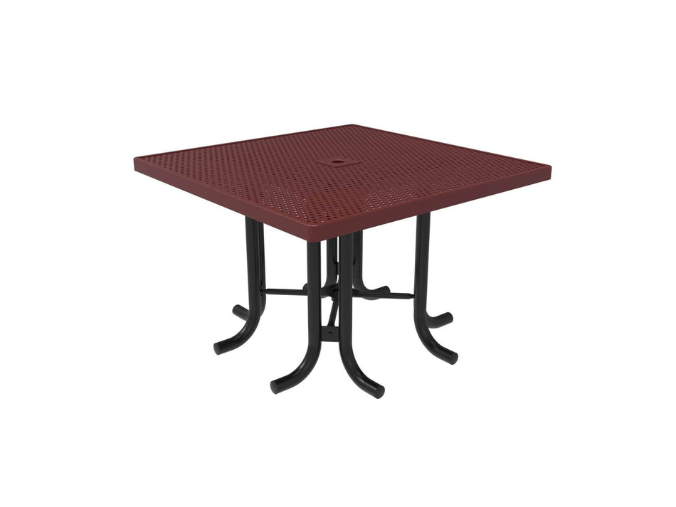 Square Patio Table - Circular Pattern - Crowd Control Warehouse