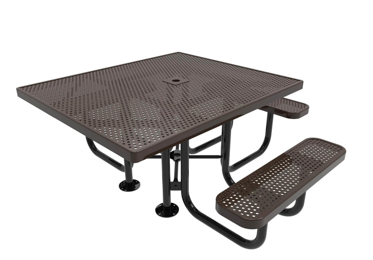 Portable Square Table Square Portable Table - Circular Pattern – Crowd Control Warehouse