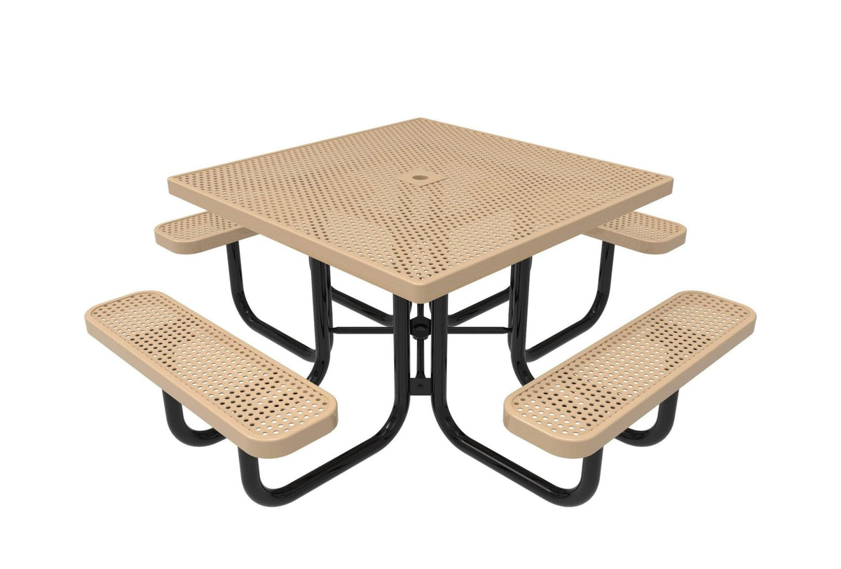 Square Portable Table - Circular Pattern - Crowd Control Warehouse