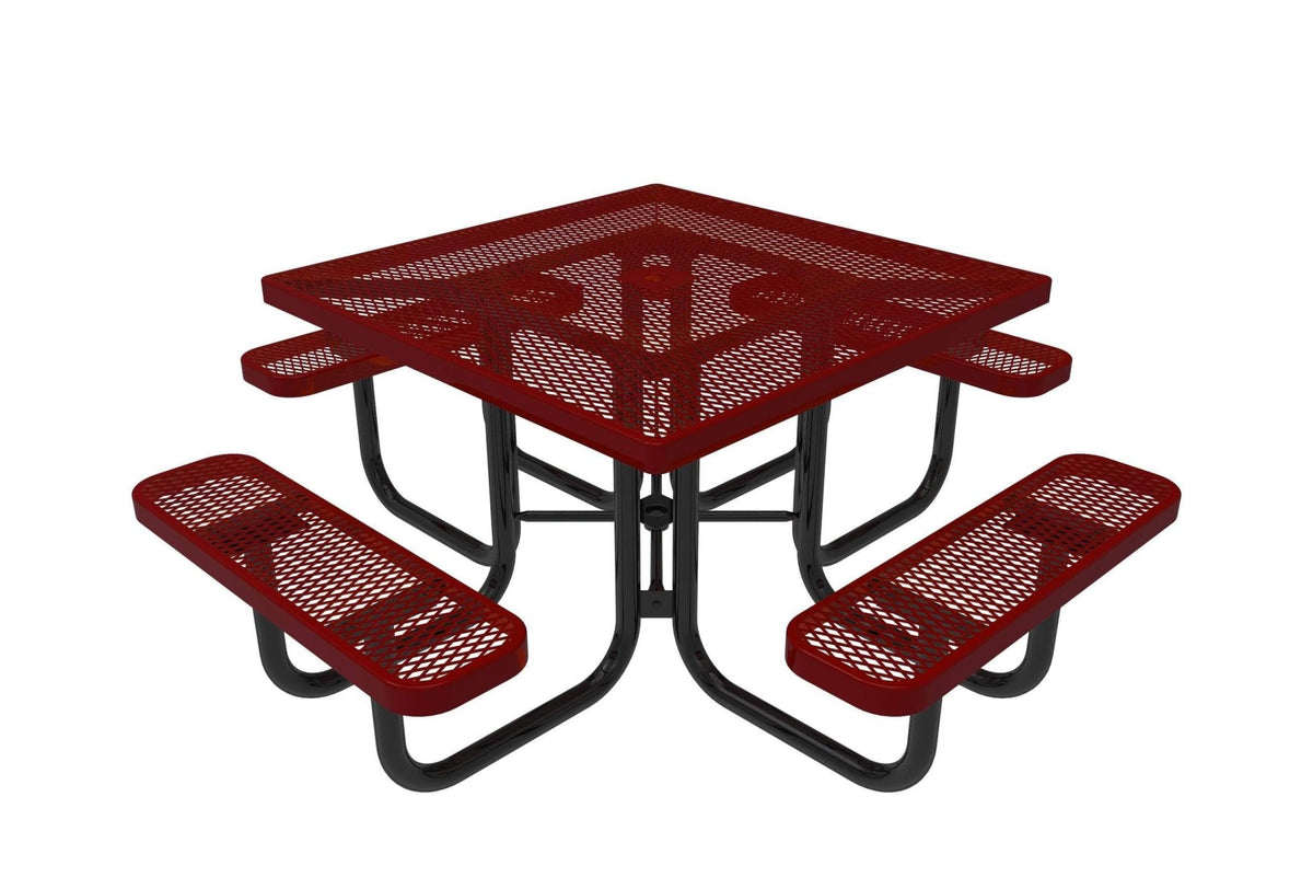 Square Portable Table - Diamond Pattern - Crowd Control Warehouse