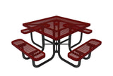Square Portable Table - Diamond Pattern - Crowd Control Warehouse