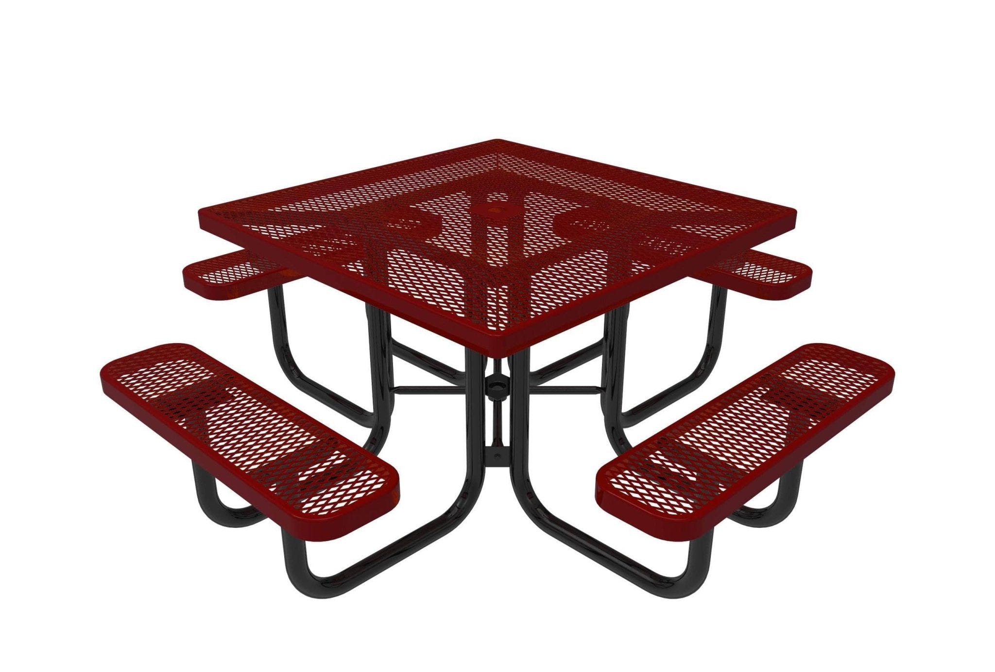 Square Portable Table - Diamond Pattern - Crowd Control Warehouse