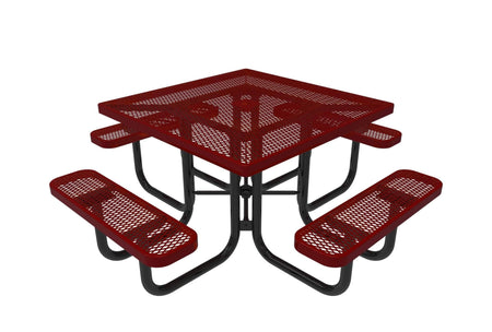 Square Portable Table - Diamond Pattern - Crowd Control Warehouse