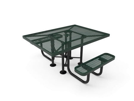 Square Portable Table - Diamond Pattern - Crowd Control Warehouse