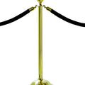 Heavy Duty Dome Base Rope Stanchion with Ball Top