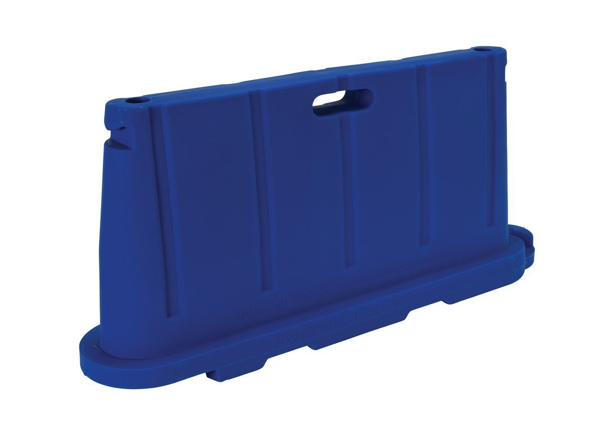 Stackable Plastic Barricade, Water or Sand Fillable (85lbs) - 36 in. H X 78 in. L X 18 in. W - Crowd Control Warehouse