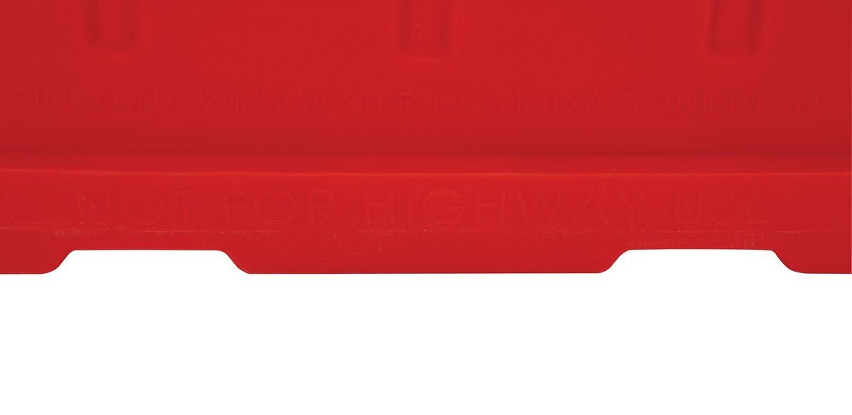 Stackable Plastic Barricade, Water or Sand Fillable (85lbs) - 36 in. H X 78 in. L X 18 in. W - Crowd Control Warehouse