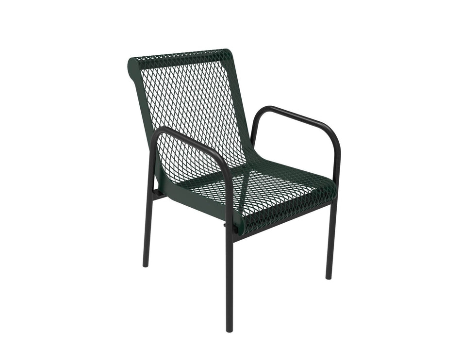 Stacking Chair - Diamond Pattern - Crowd Control Warehouse