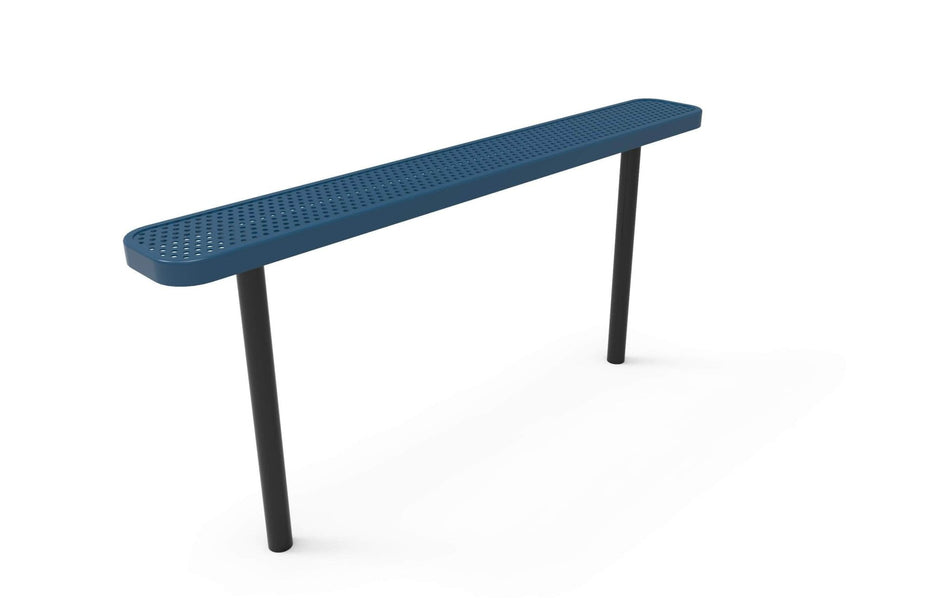 Standard Park Bench without Back - Circular Pattern - Crowd Control Warehouse