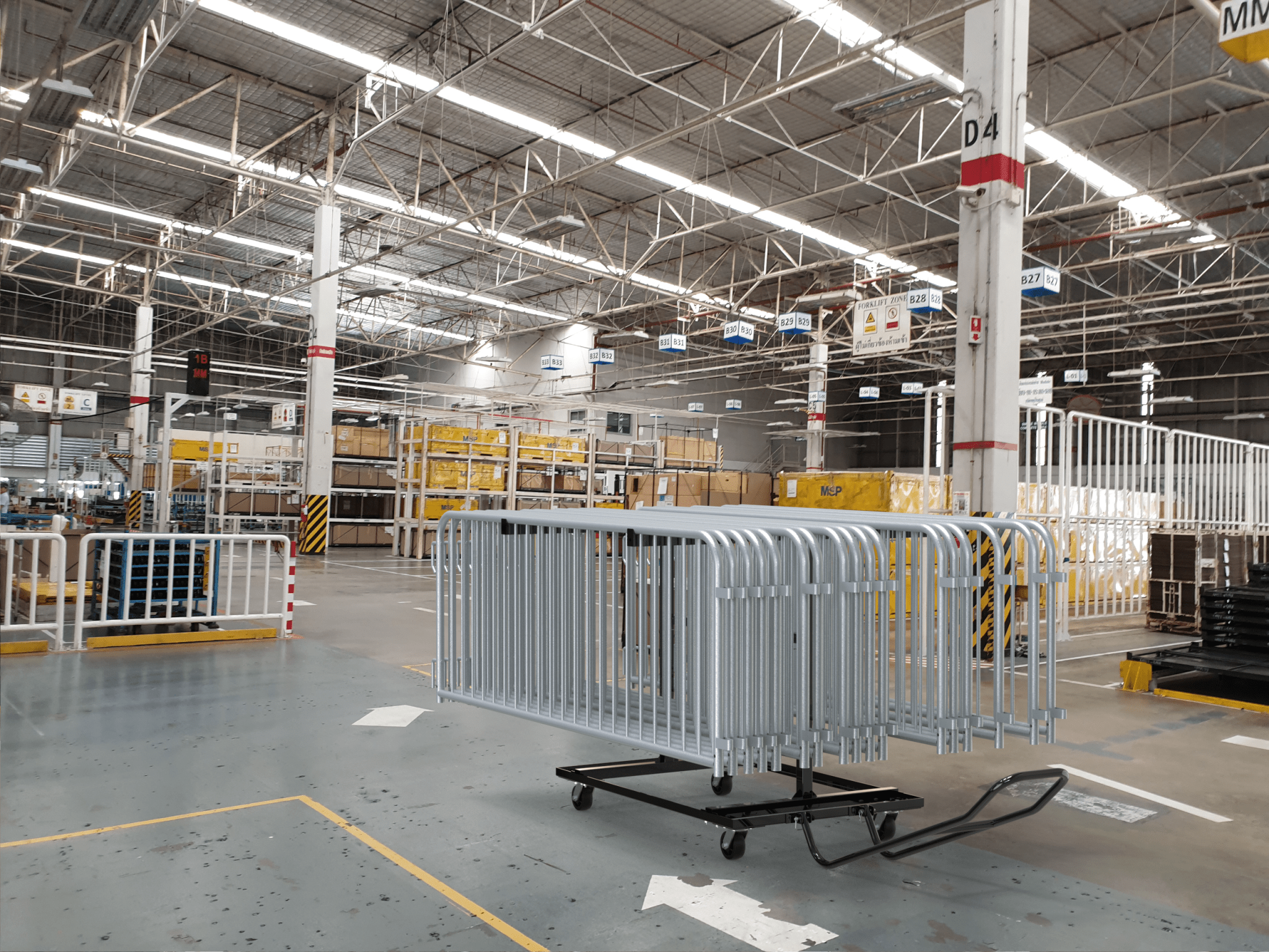 Storage Cart for Angry Bull Barricades, 30 Unit Capacity - Crowd Control Warehouse