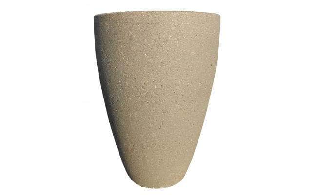 Tall Curved Concrete Planter - 30 in. x 42 in. - Crowd Control Warehouse