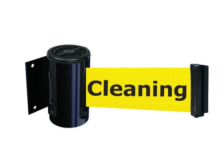 Tensabarrier 896 Wall Mounted Retractable Belt Barrier Cleaning in Progress belt for sale