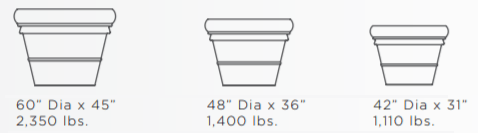 Terrene II Large Round Concrete Planter - Crowd Control Warehouse