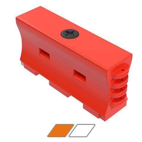 Traffix Water Wall Construction Jersey Barrier - 32 in. H x 72 in. L x 18 in. W, 80 lbs - Crowd Control Warehouse