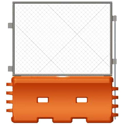 Traffix Water Wall Construction Jersey Barrier - 32 in. H x 72 in. L x 18 in. W, 80 lbs - Crowd Control Warehouse