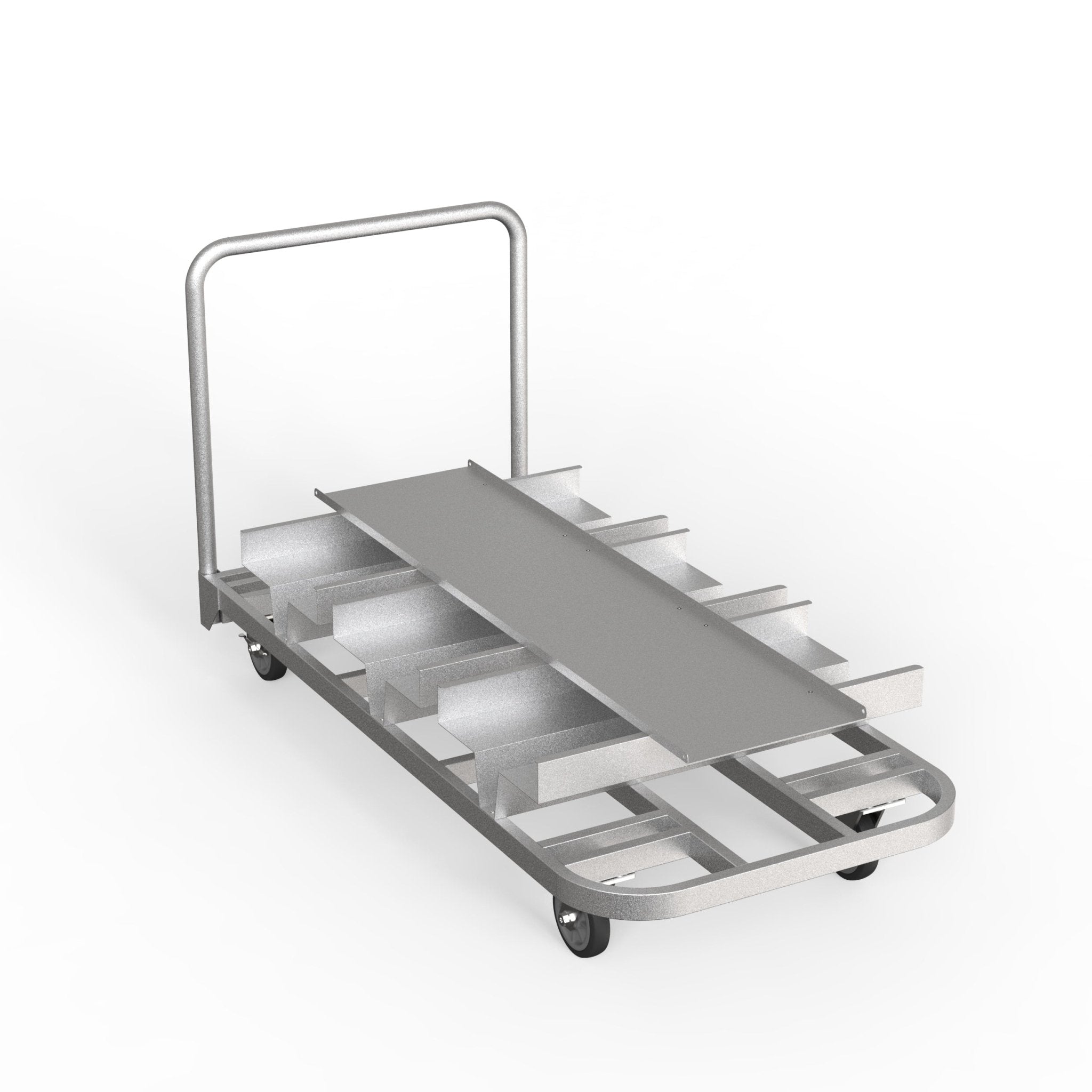 Vertical Stanchion Storage Cart, 18 Post - Montour Line - Crowd Control Warehouse