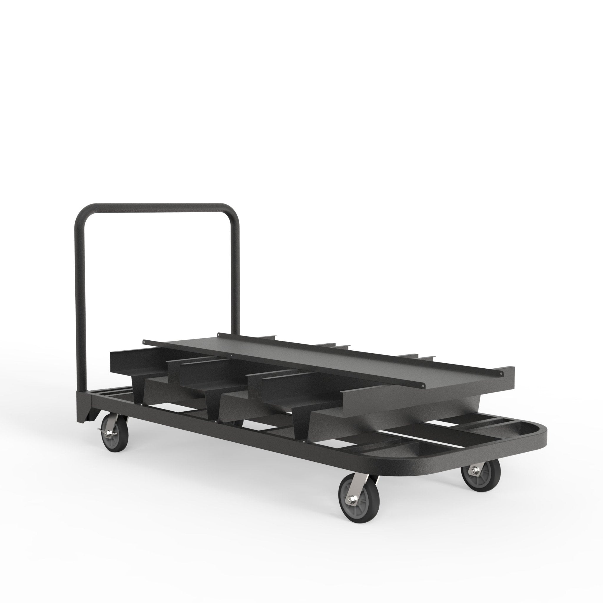 Vertical Stanchion Storage Cart, 18 Post - Montour Line - Crowd Control Warehouse